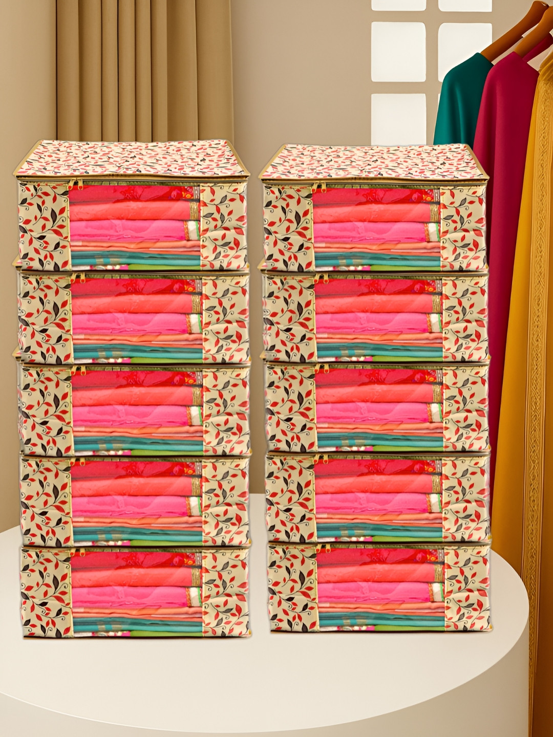 ANNORA INTERNATIONAL Cream Multi-Utility Organisers