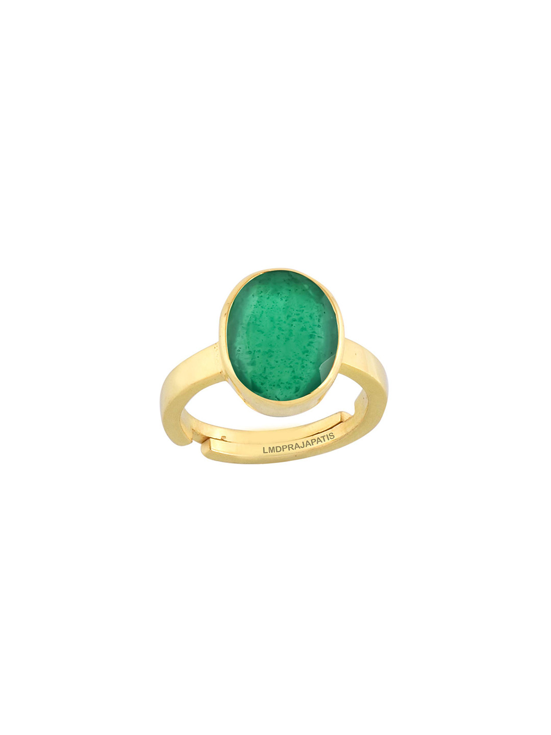 RRVGEM Panna Stone Gold Plated Ring