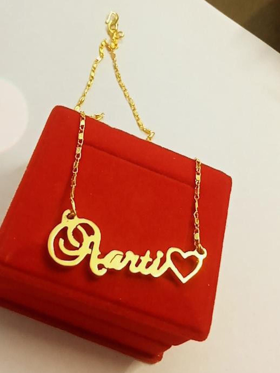 SR Export Brass Gold-Plated Aarti Necklace