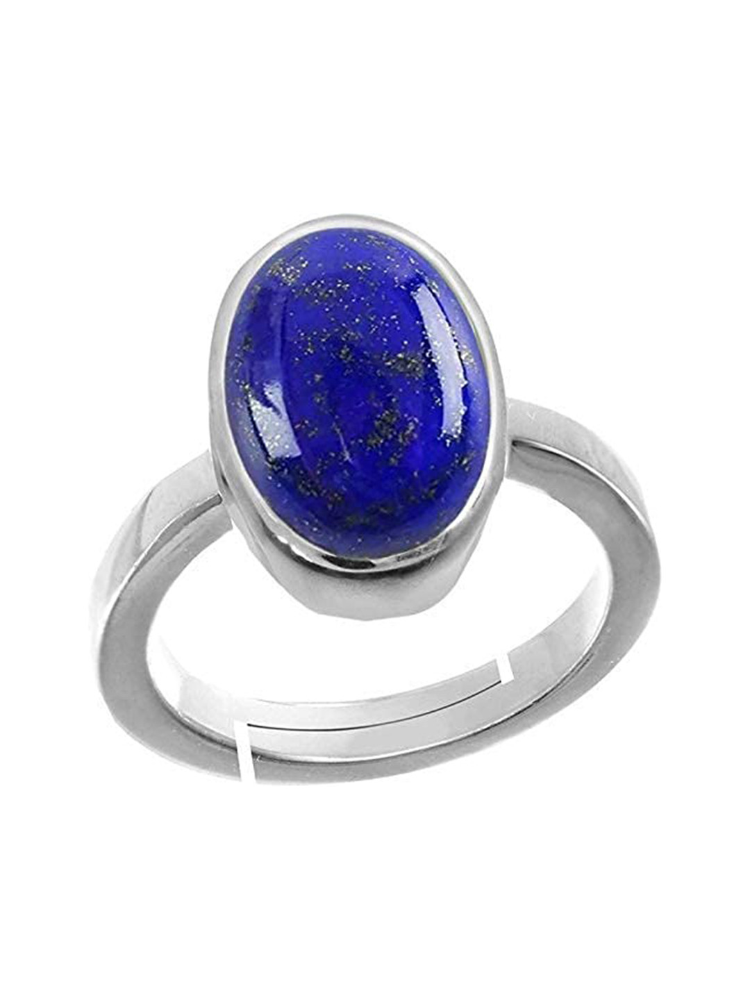 RRVGEM Lapis Lazuli Lazwart Gemstone Finger Ring