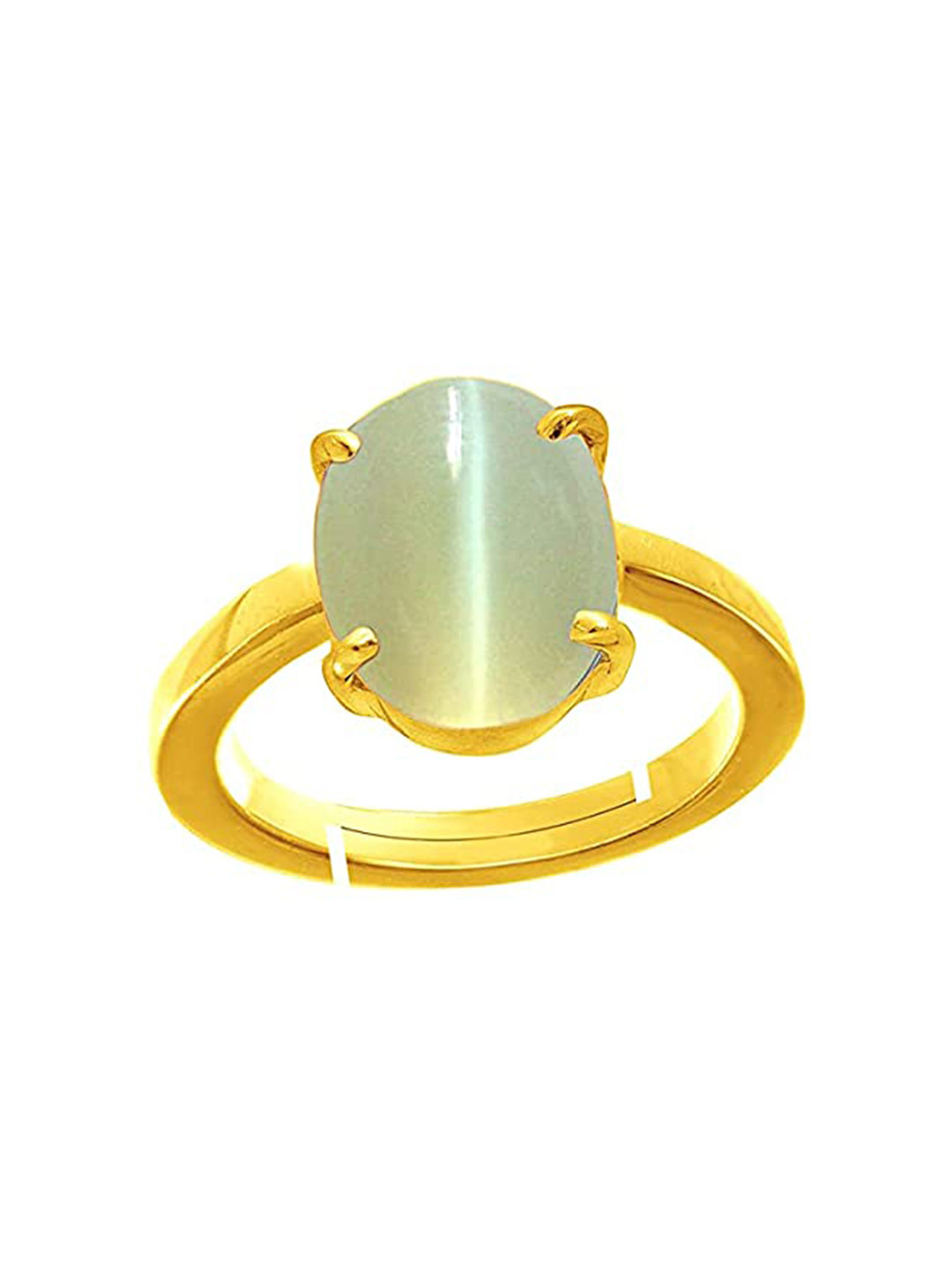 RRVGEM Tiger Eye Stone Unheated Untreated Ring