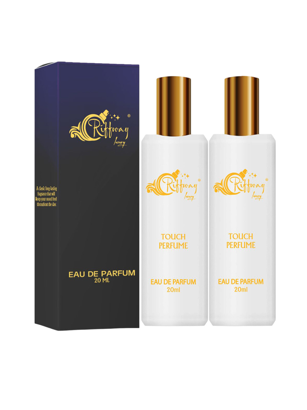riffway Set Of 2 Touch Long Lasting Eau De Parfum - 20 ml Each