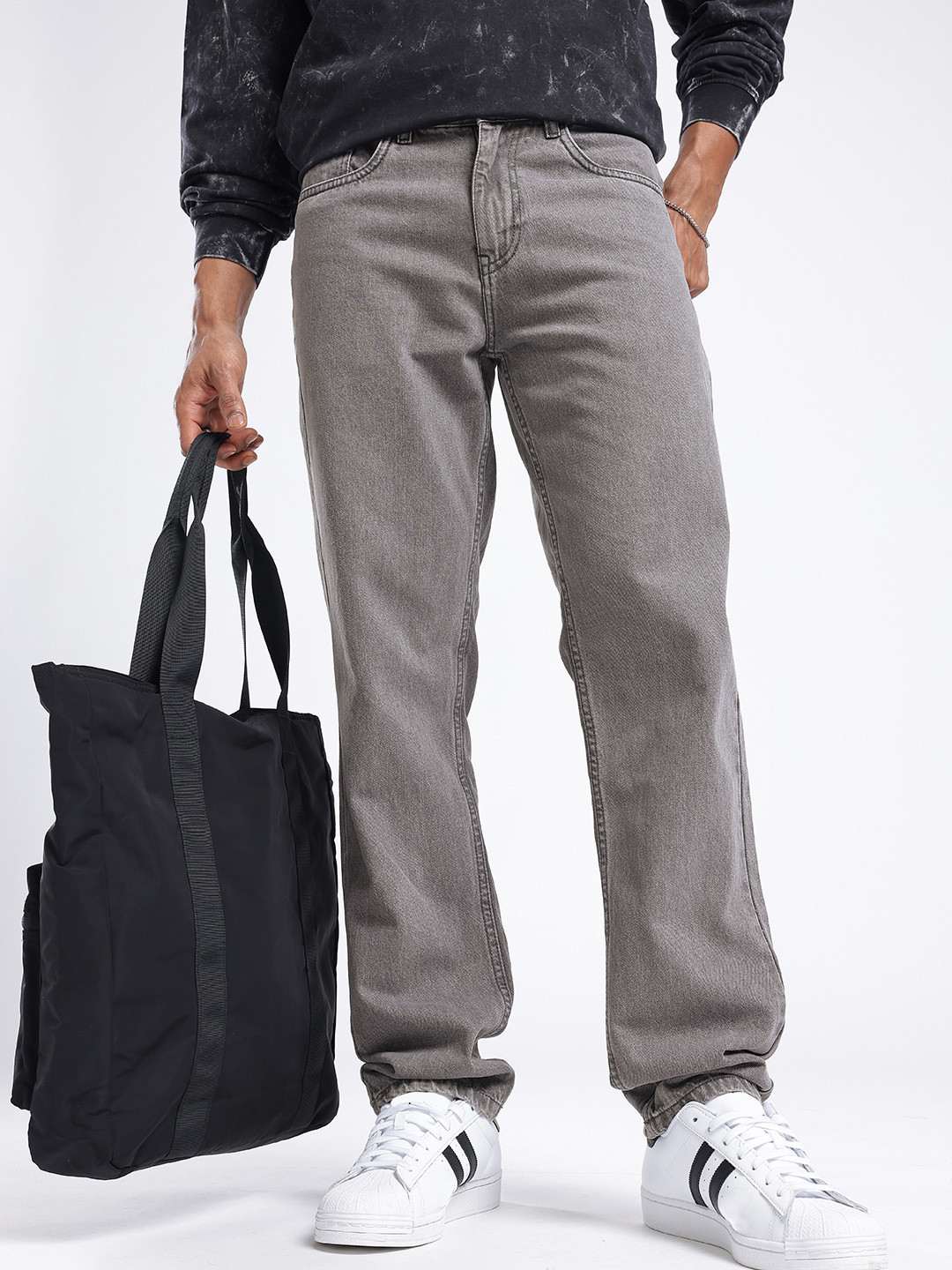 glitchez Men Light Shade Relaxed Jeans