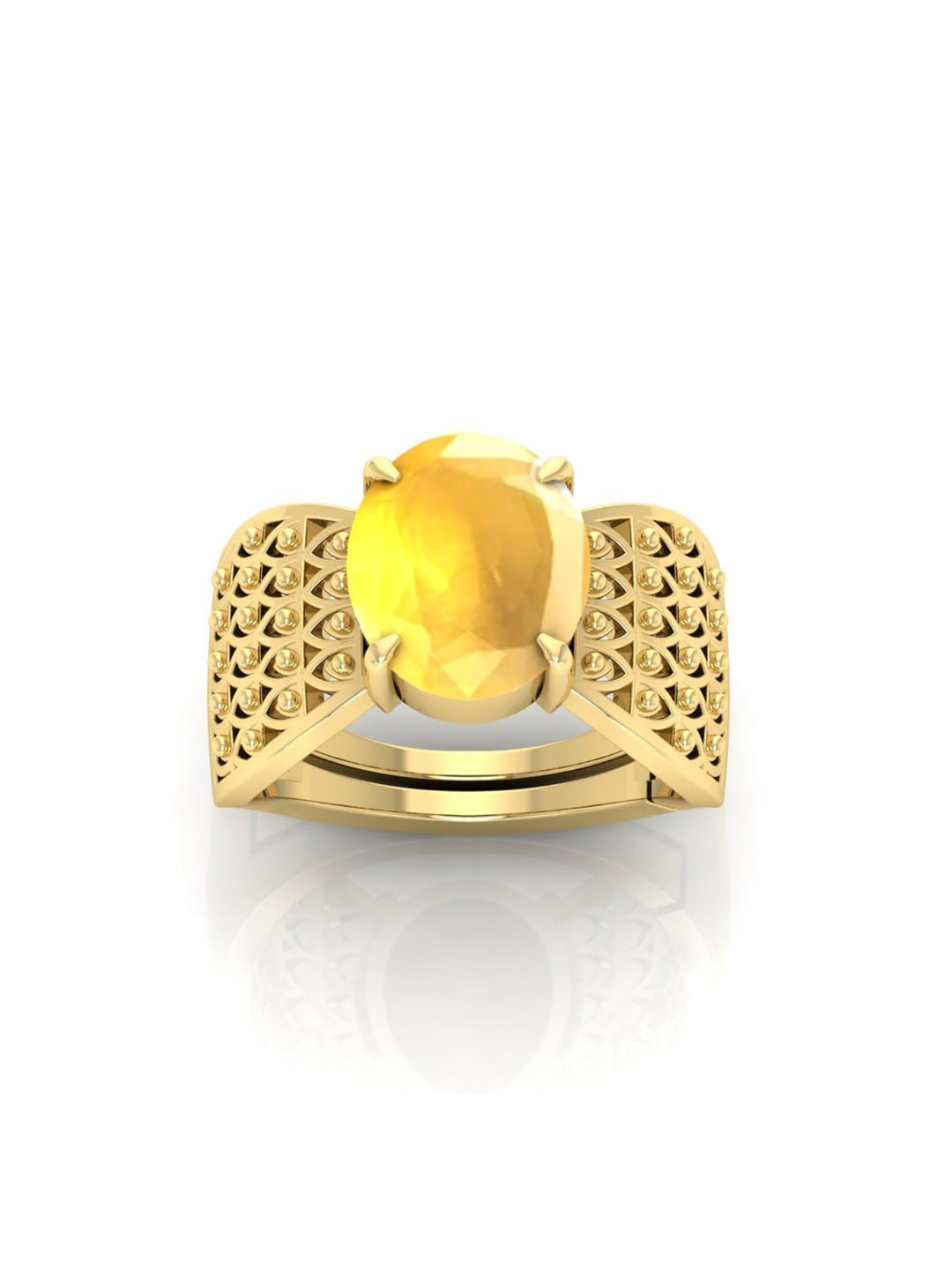 RRVGEM 13.25 Ratti Yellow Sapphire Ring