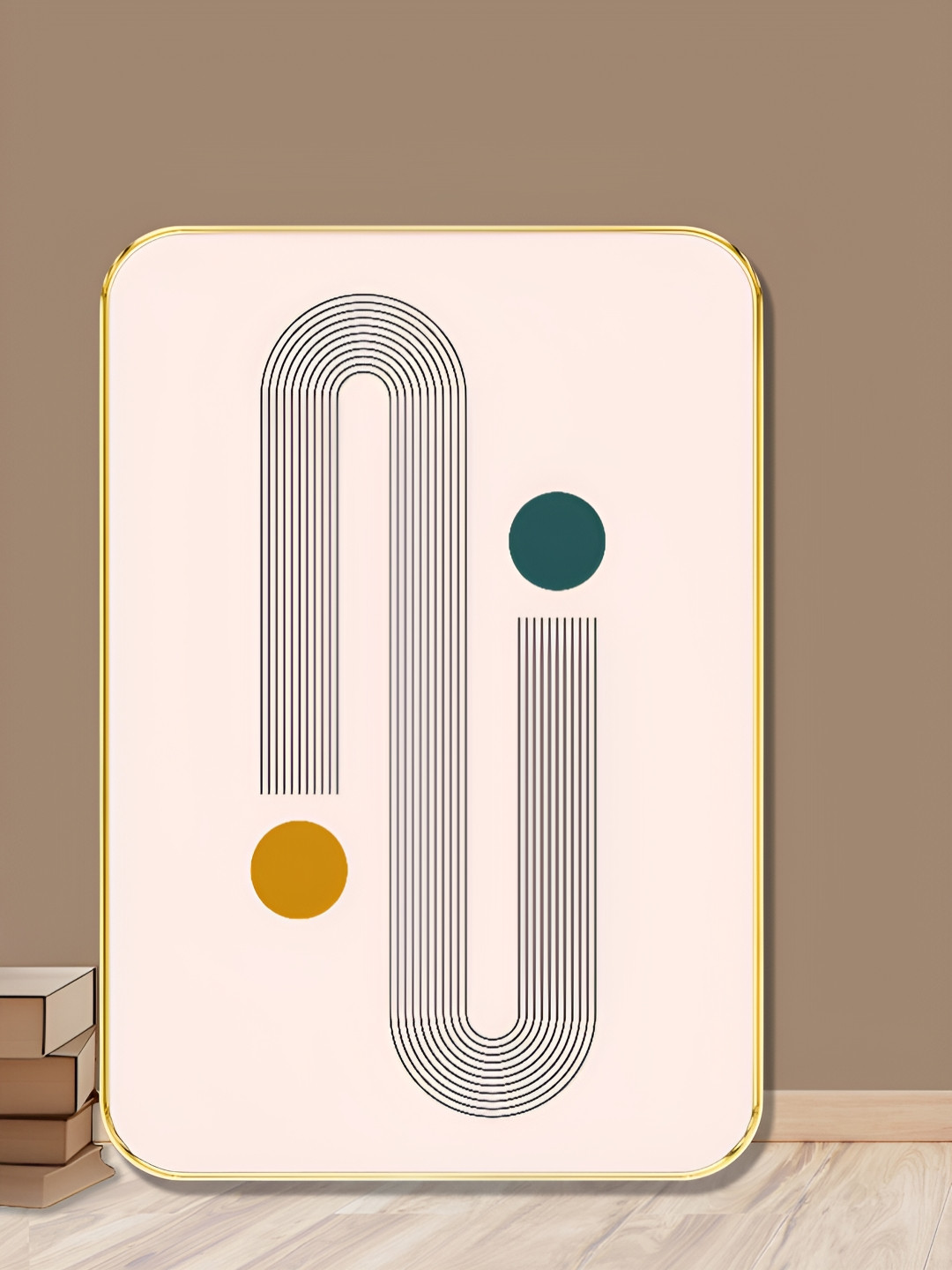 Myntra Elegant Homes Modern Geometric Wood Wall Rectangle Paintings Wall Art - 24 x 18In