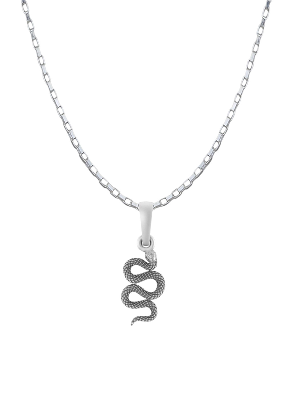 AKSHAT SAPPHIRE 92.5 Sterling Silver snake Pendants With Curb Chains