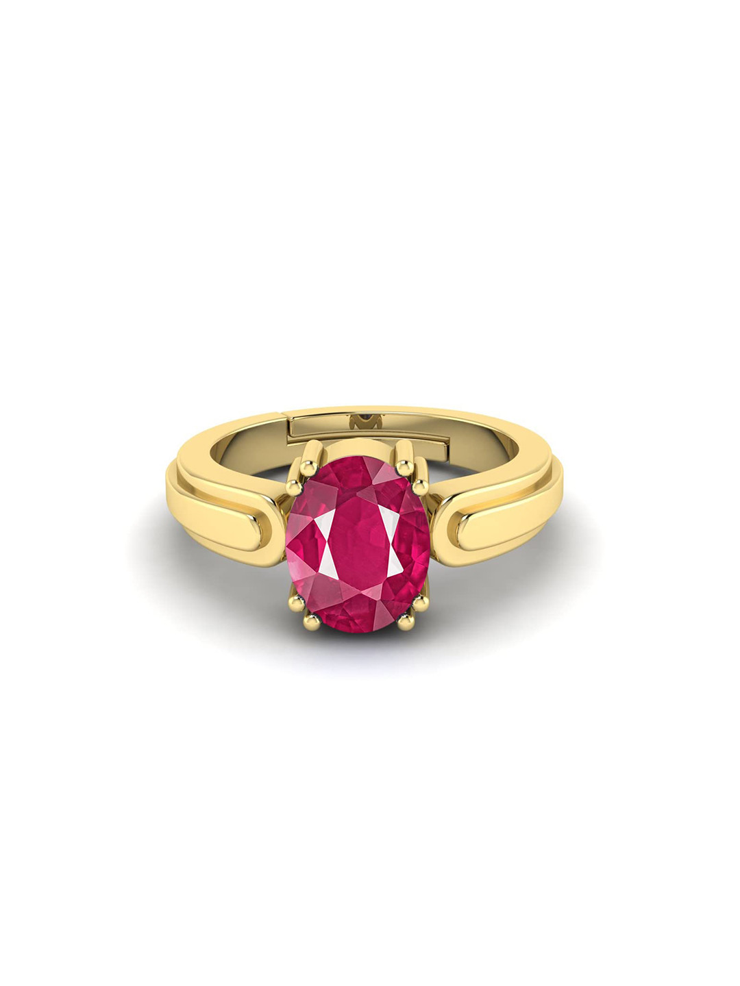 RRVGEM 12.25 Ratti 12.00 KT Ruby Adjustable Gold Ring
