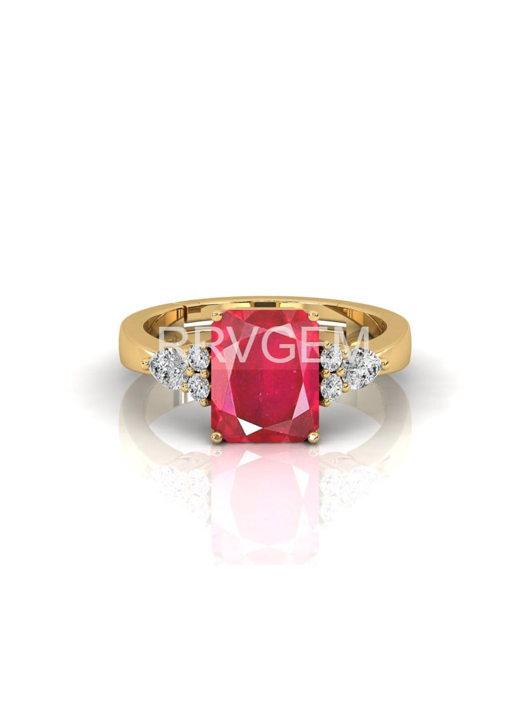 RRVGEM Ruby Ring 8.00 KT Finger Ring With Stone R