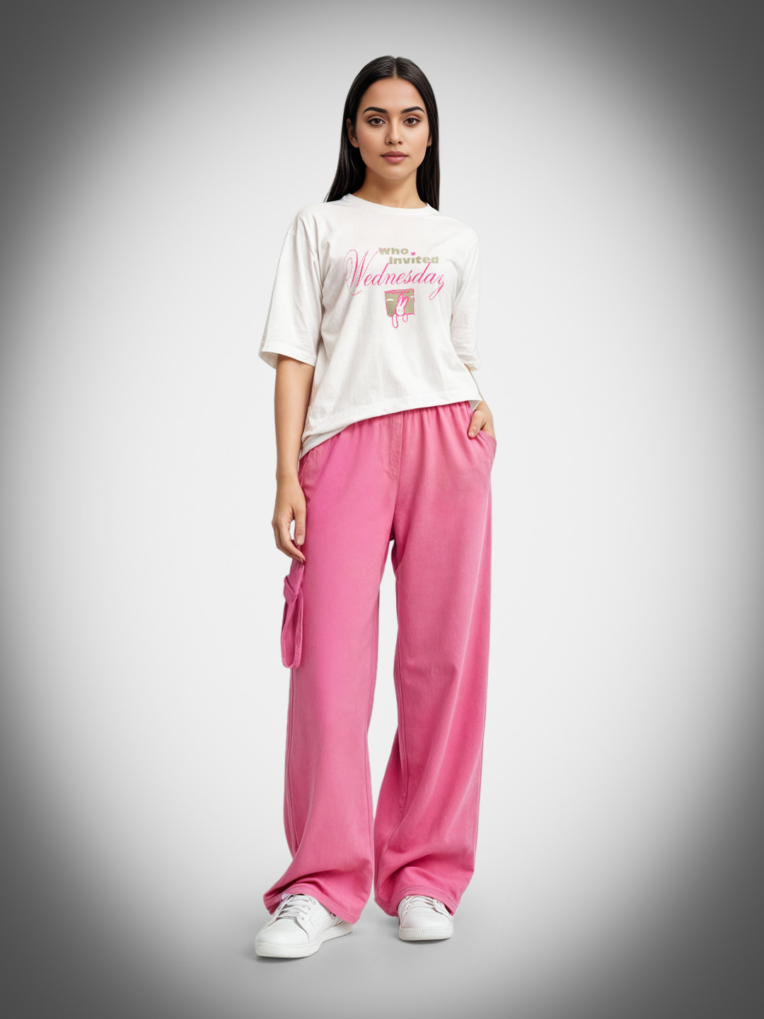 glitchez Graphic Oversize Cargo-Pocketed Co-Ords