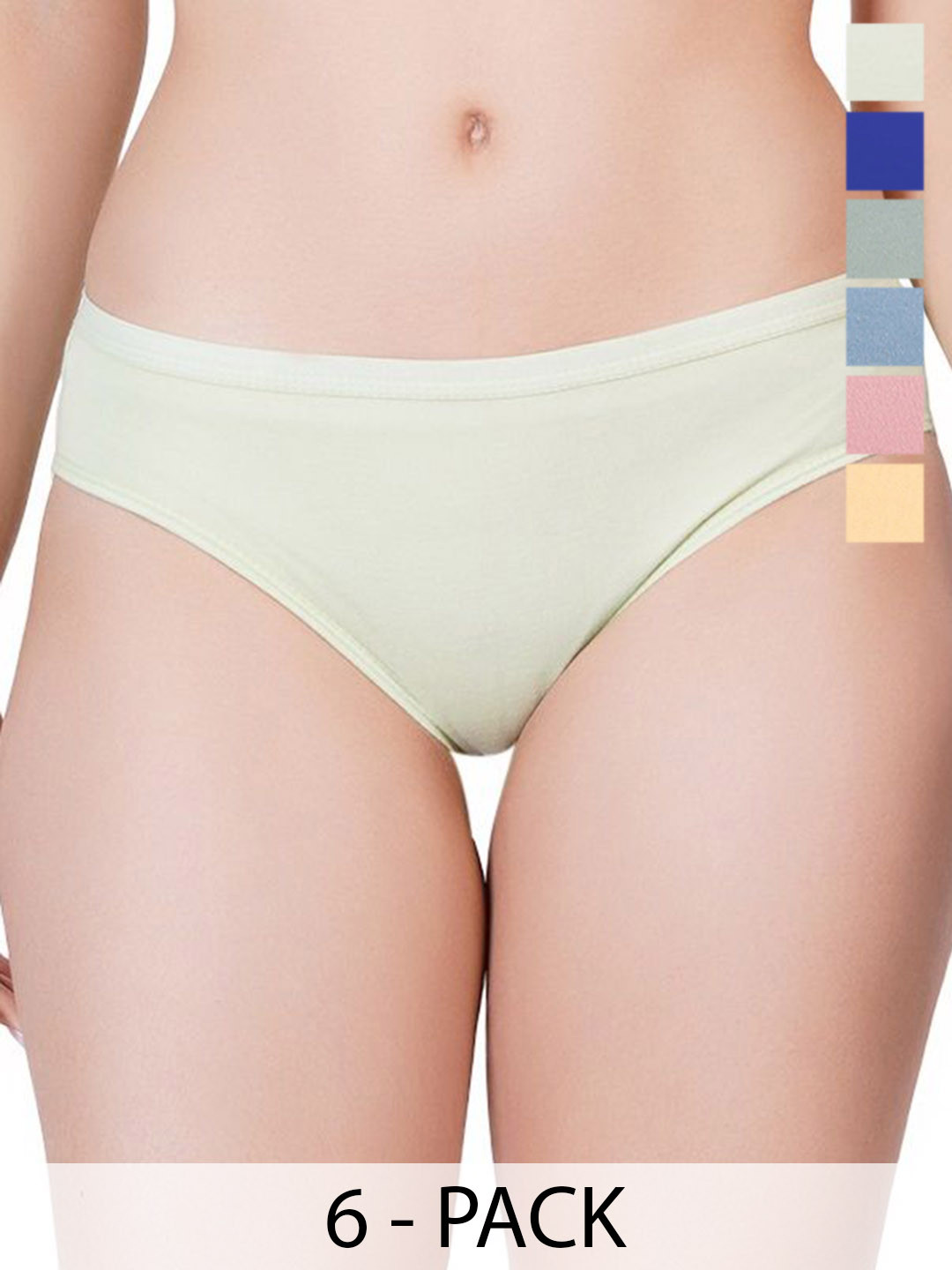 Liigne Pack Of 6 Basic Briefs VCPC2324-XS