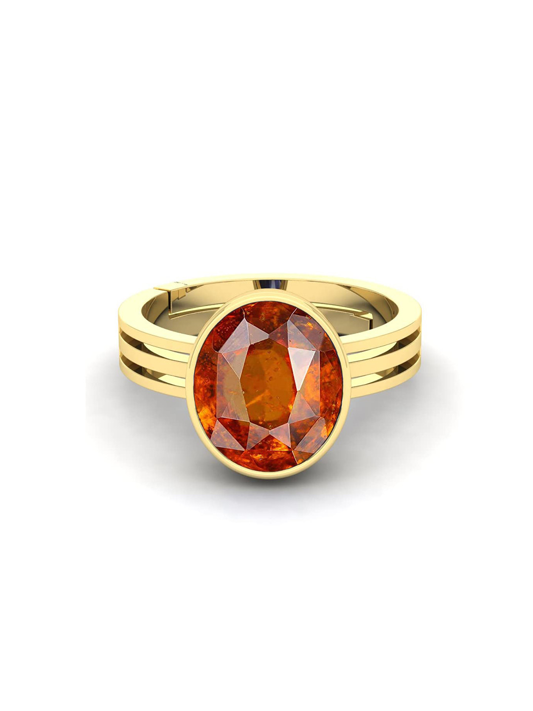 RRVGEM Hessonite Garnet Ring