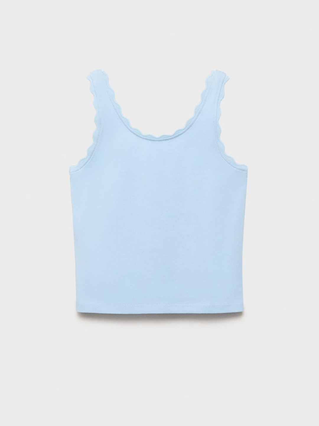 Mango Kids Girls Tank Top With Embroidered Detail