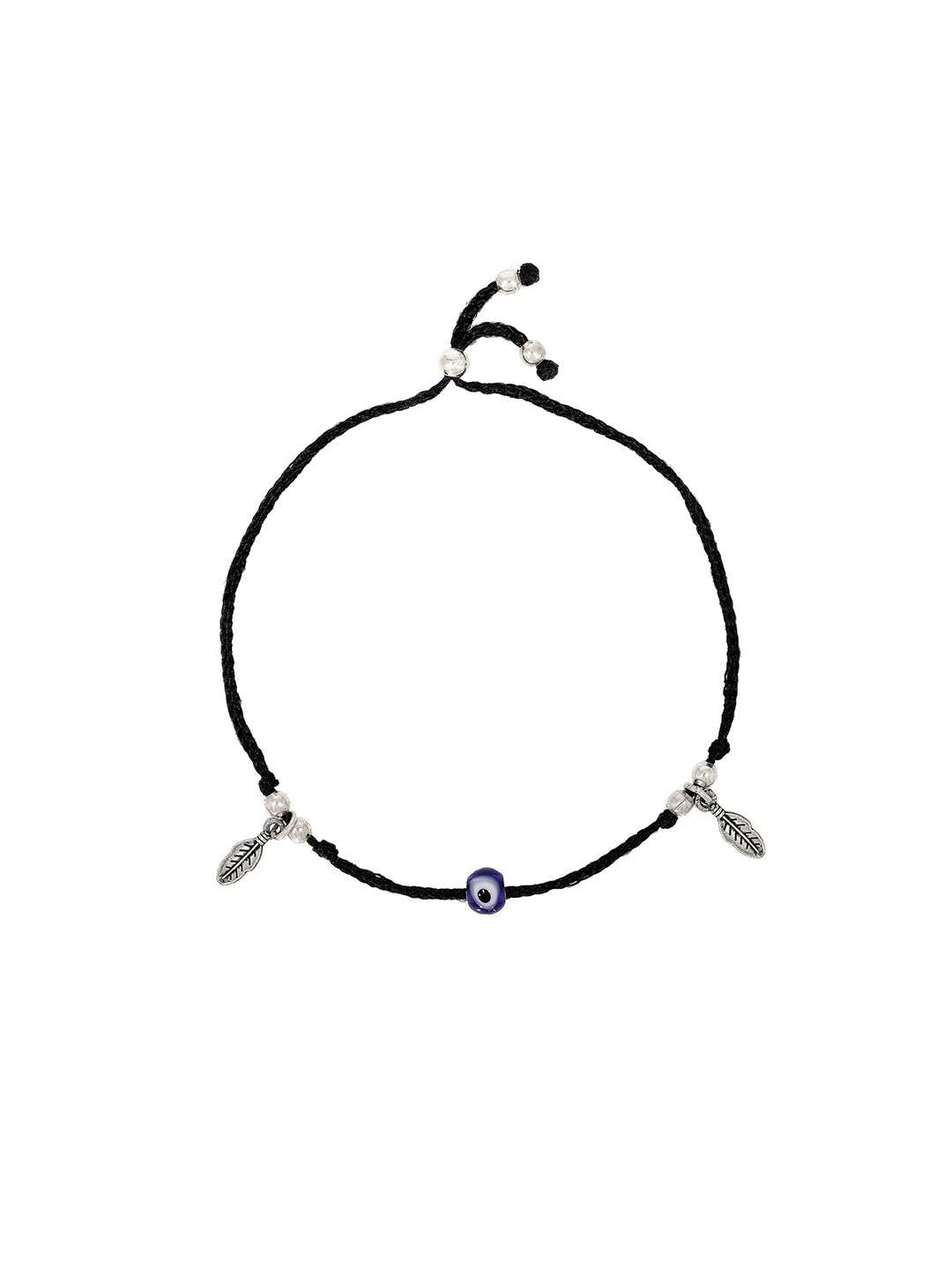 BHIMA 925 Sterling Silver Eye of Grace Adjustable Anklet