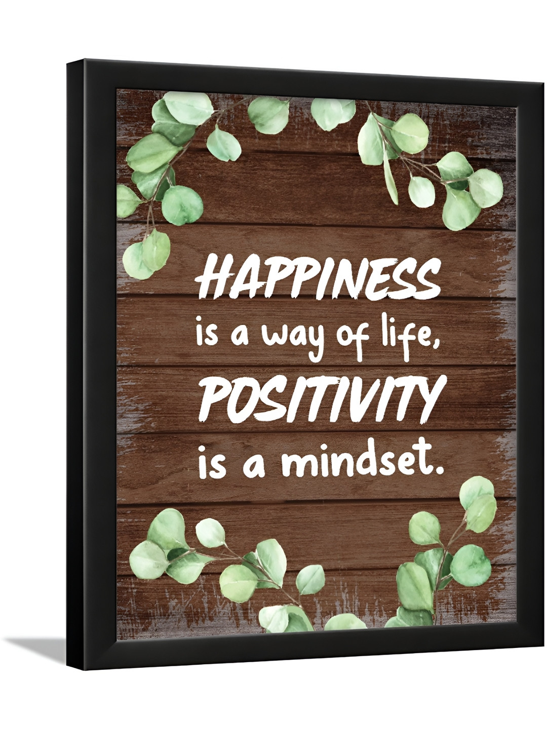 Chaka Chaundh Typography Printed Wooden Portrait Rectangle Photographs Wall Art-11 x 13.8In