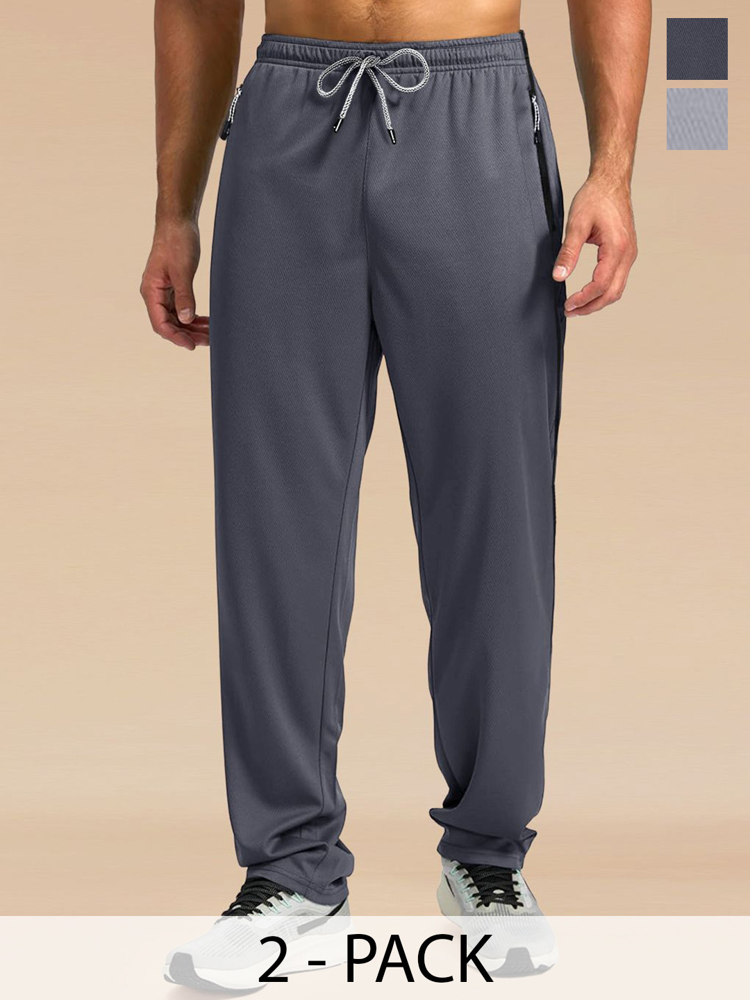 Tee Projekt  Men Pack Of 2 Mid Rise Track Pants