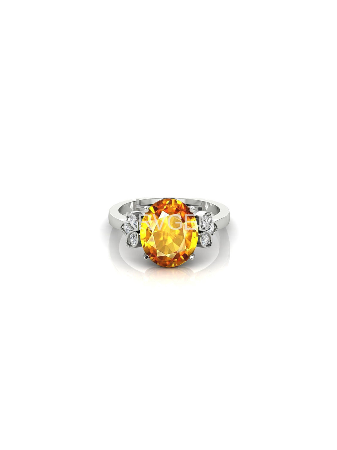 RRVGEM 4.5 KT Citrine Finger Ring