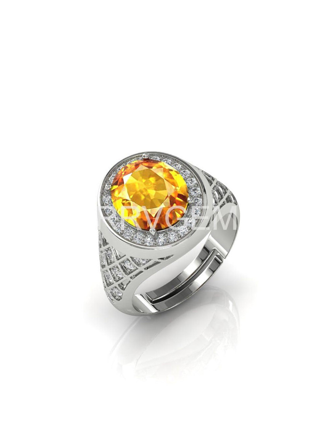 RRVGEM 11.50 Ratti Citrine Silver Ring