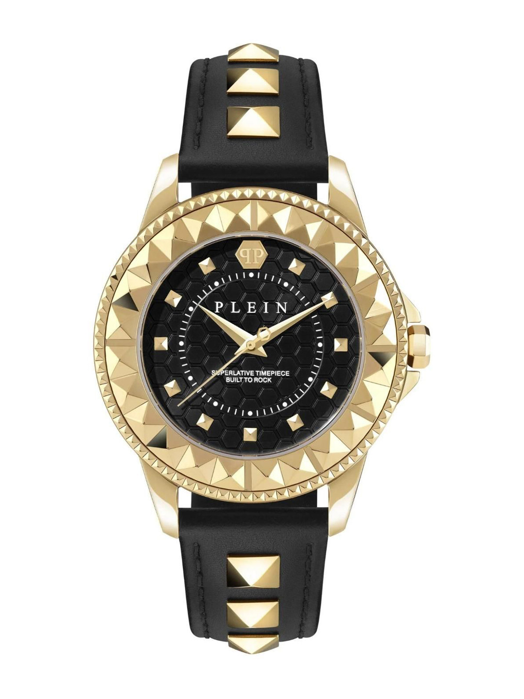 PHILIPP PLEIN plein lady rock Women Brass Dial & Leather Straps Analogue Watch PWPQA0224
