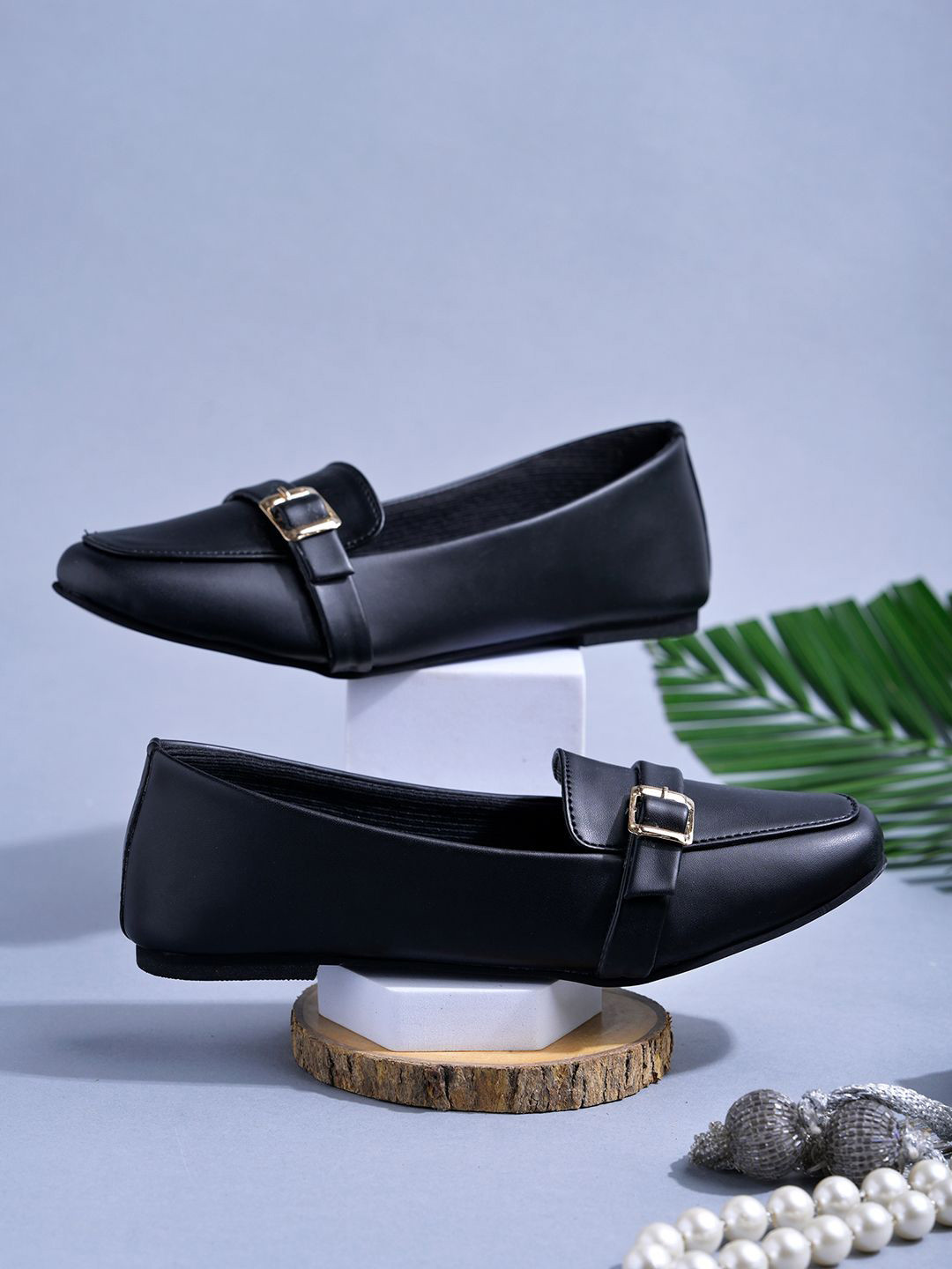 Stylestry Women Square-Toe Ballerinas