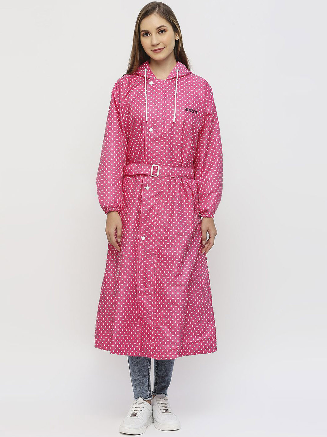 Citizen Polka Dots Printed Rain Jacket