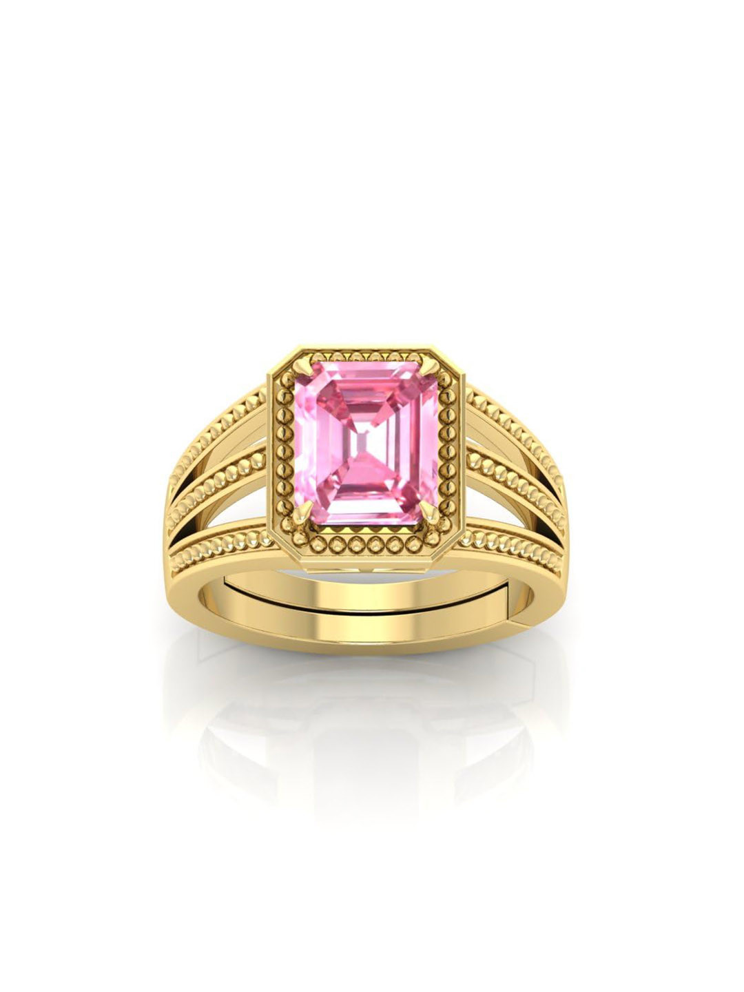 RRVGEM Pink Sapphire 10.25 Ratti Finger Ring