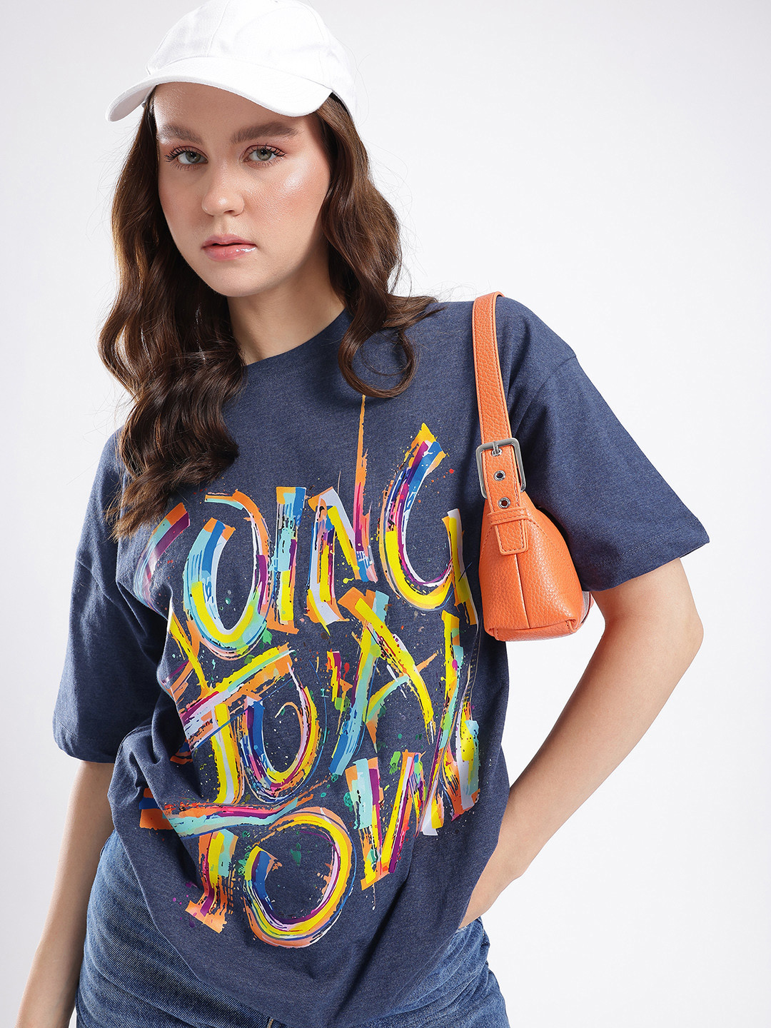 Stylecast X Hersheinbox Urban Cool Typography Printed Oversized T-shirt