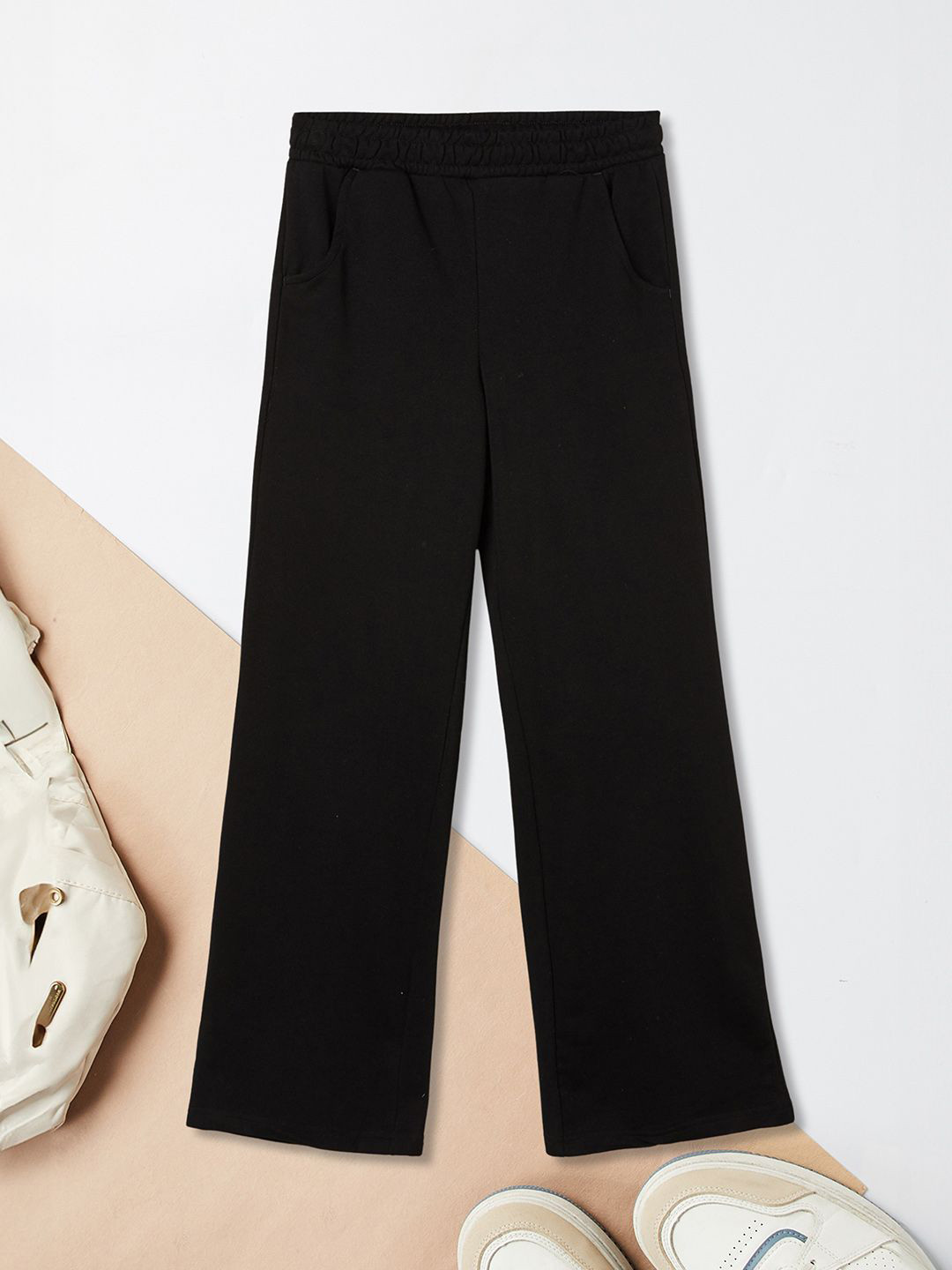max Girls Regular Fit Mid-Rise Trousers
