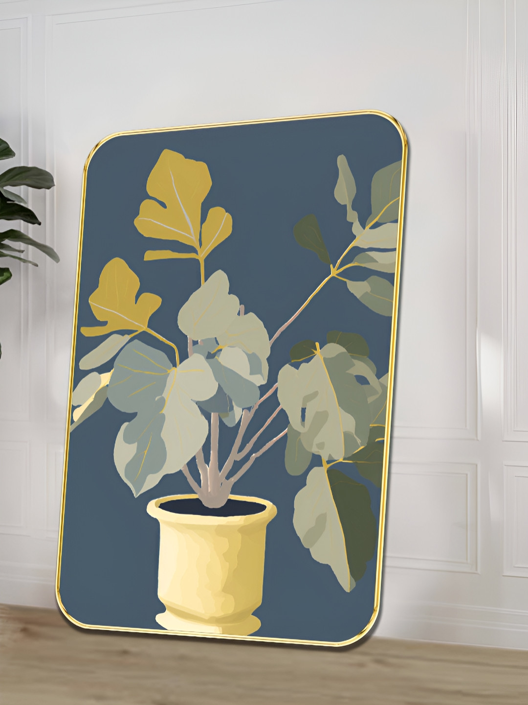 Myntra Elegant Homes Botanical Wall Art Nature Wood Wall Paintings Wall Art - 18x24In