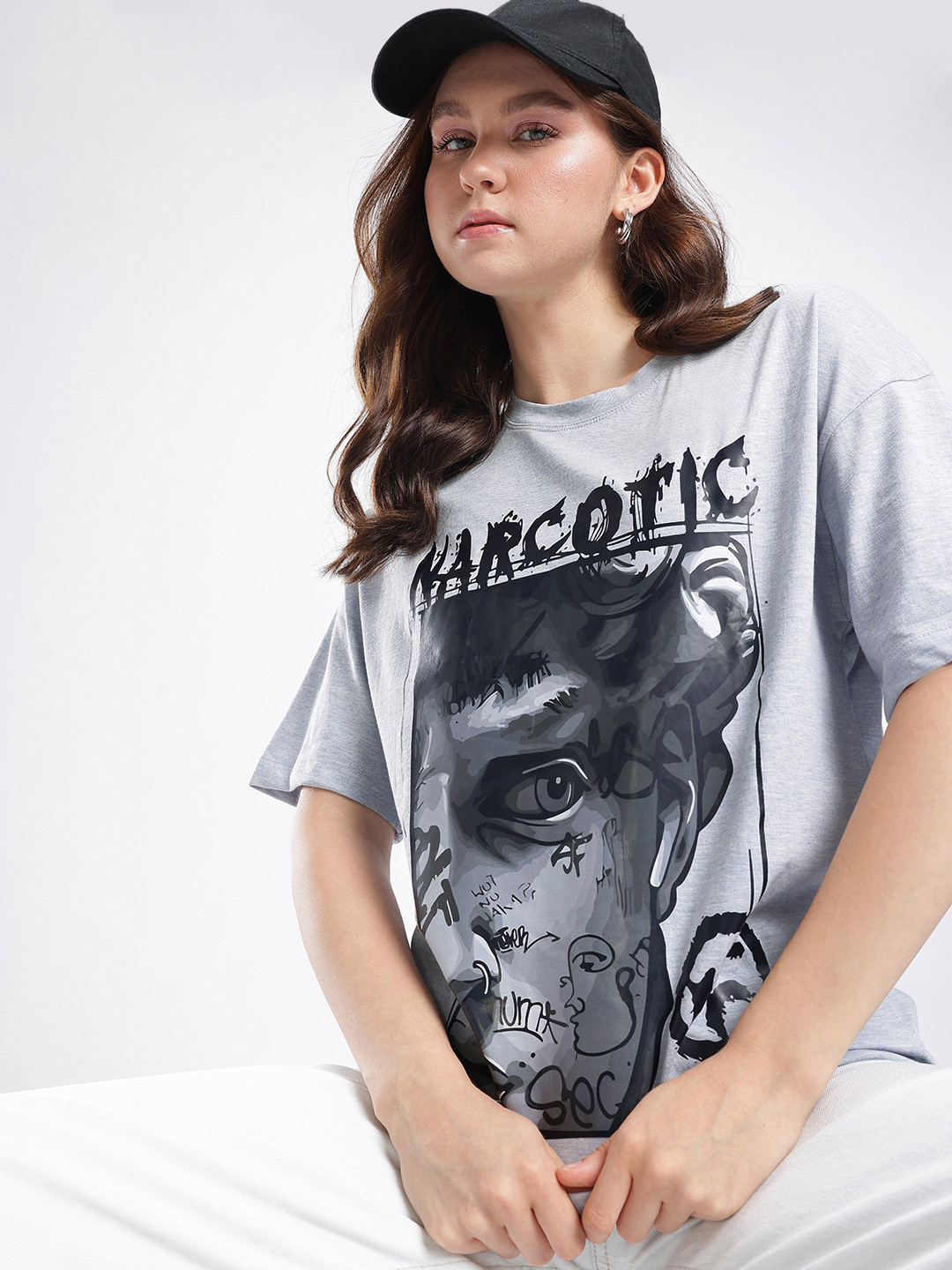 Stylecast X Hersheinbox Cool Touch Graphic Printed Oversized T-shirt
