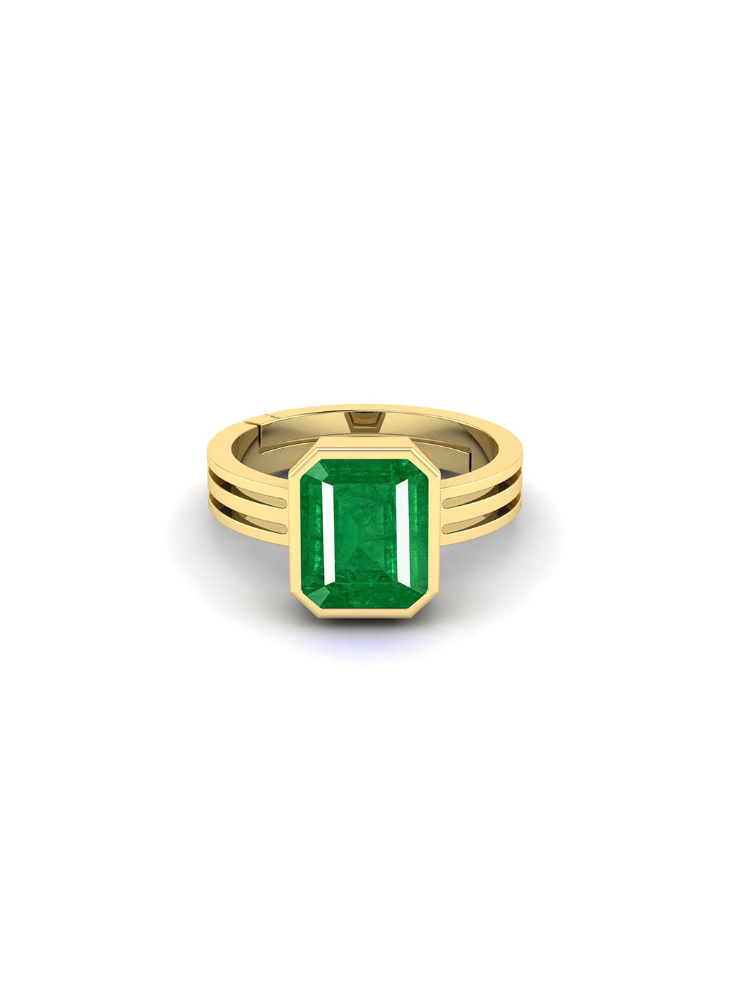 RRVGEM Emerald 8.25 Ratti To 8.00 Finger Ring