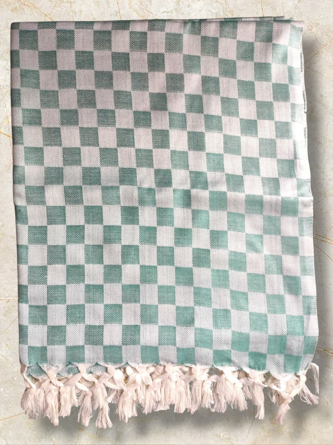 VANISHREE WORLD Blue Cotton Double Bed Blanket