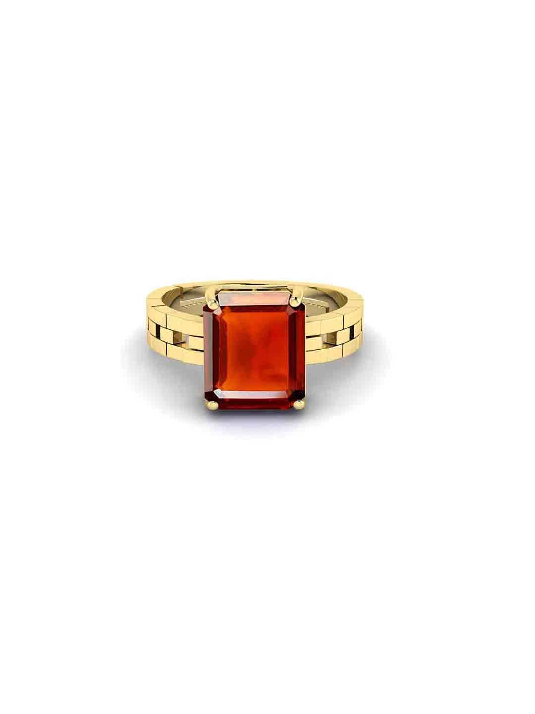 RRVGEM Pukhraj Gold-Plated Ring