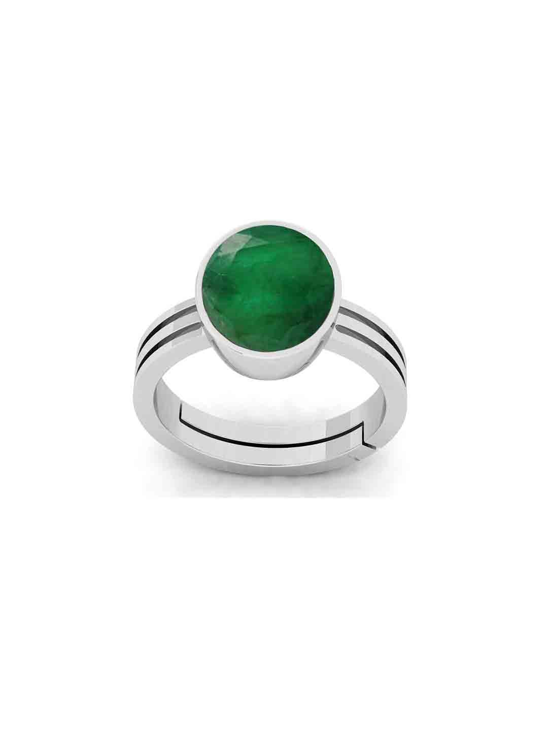 RRVGEM 9.00 KT 9.30 KT Emerald Unheated Untreated Ring