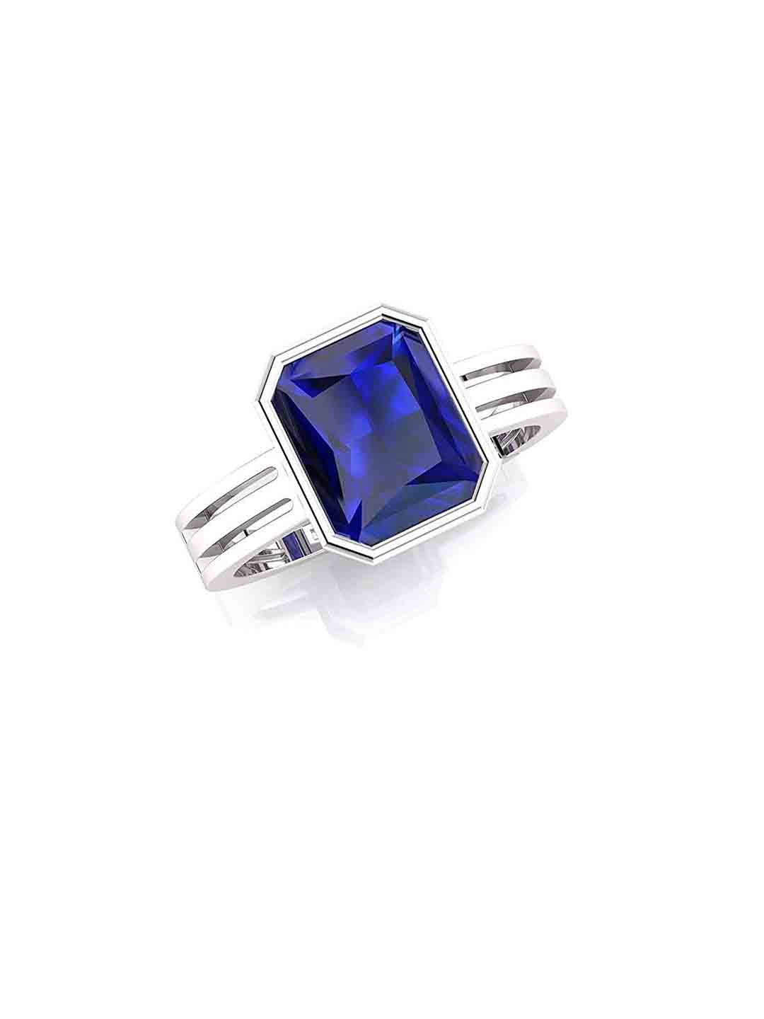 Blue Sapphire 7.00 KT 8.25 Ratti Finger Ring