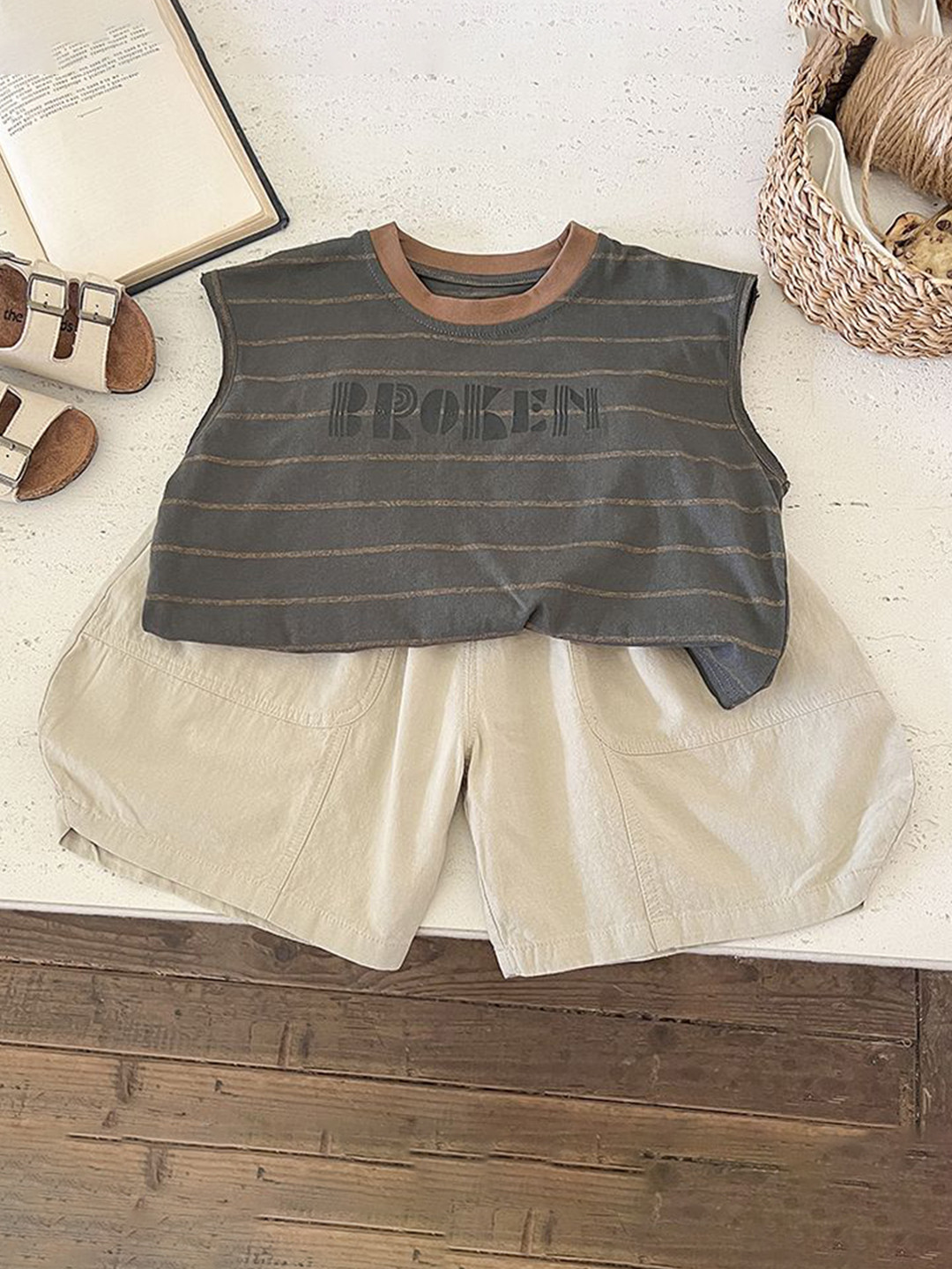 StyleCast x Revolte Kids Printed Tshirt With Shorts