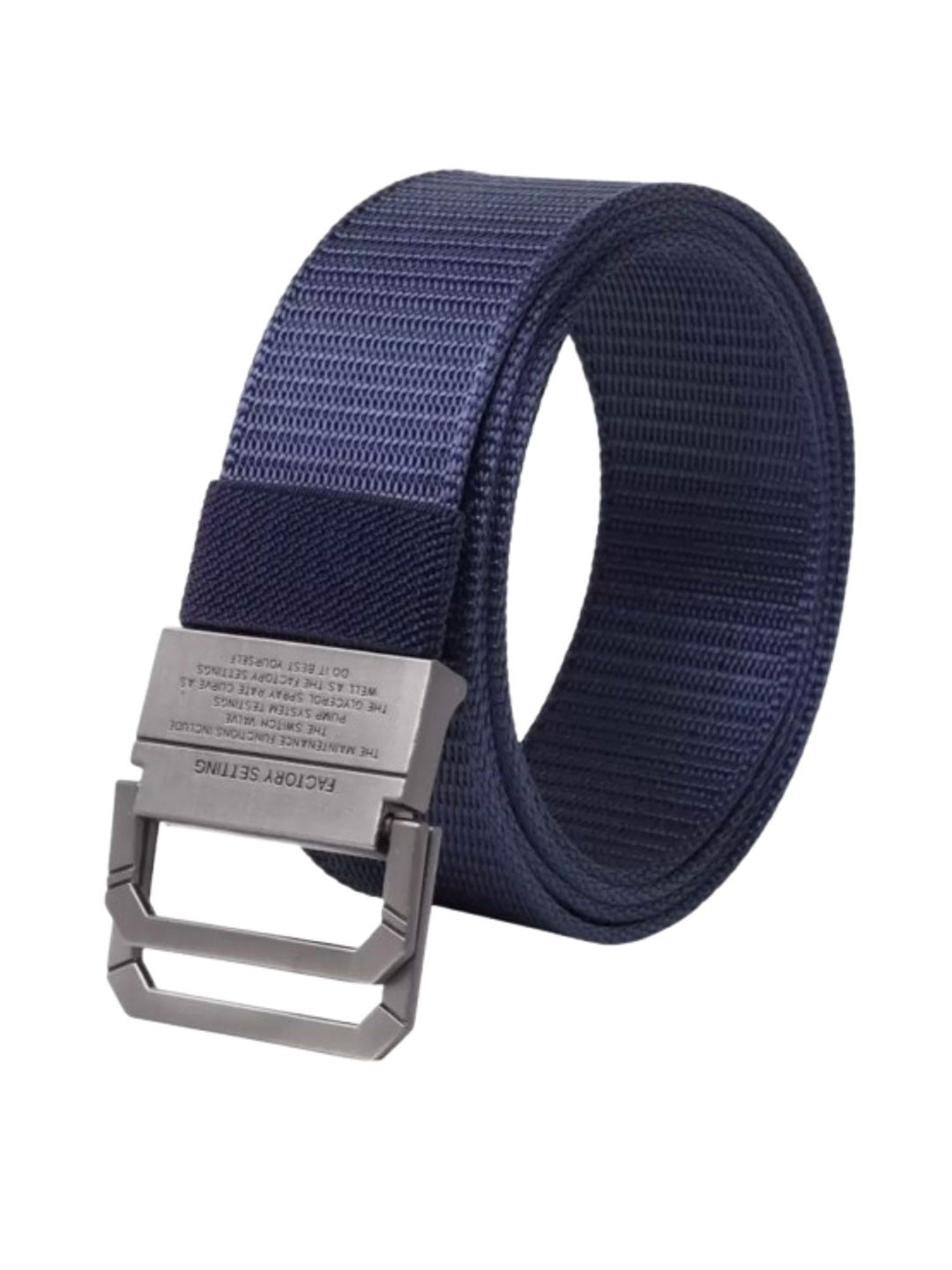 Niddleman Men Woven Design Belt With D-Ring Closure