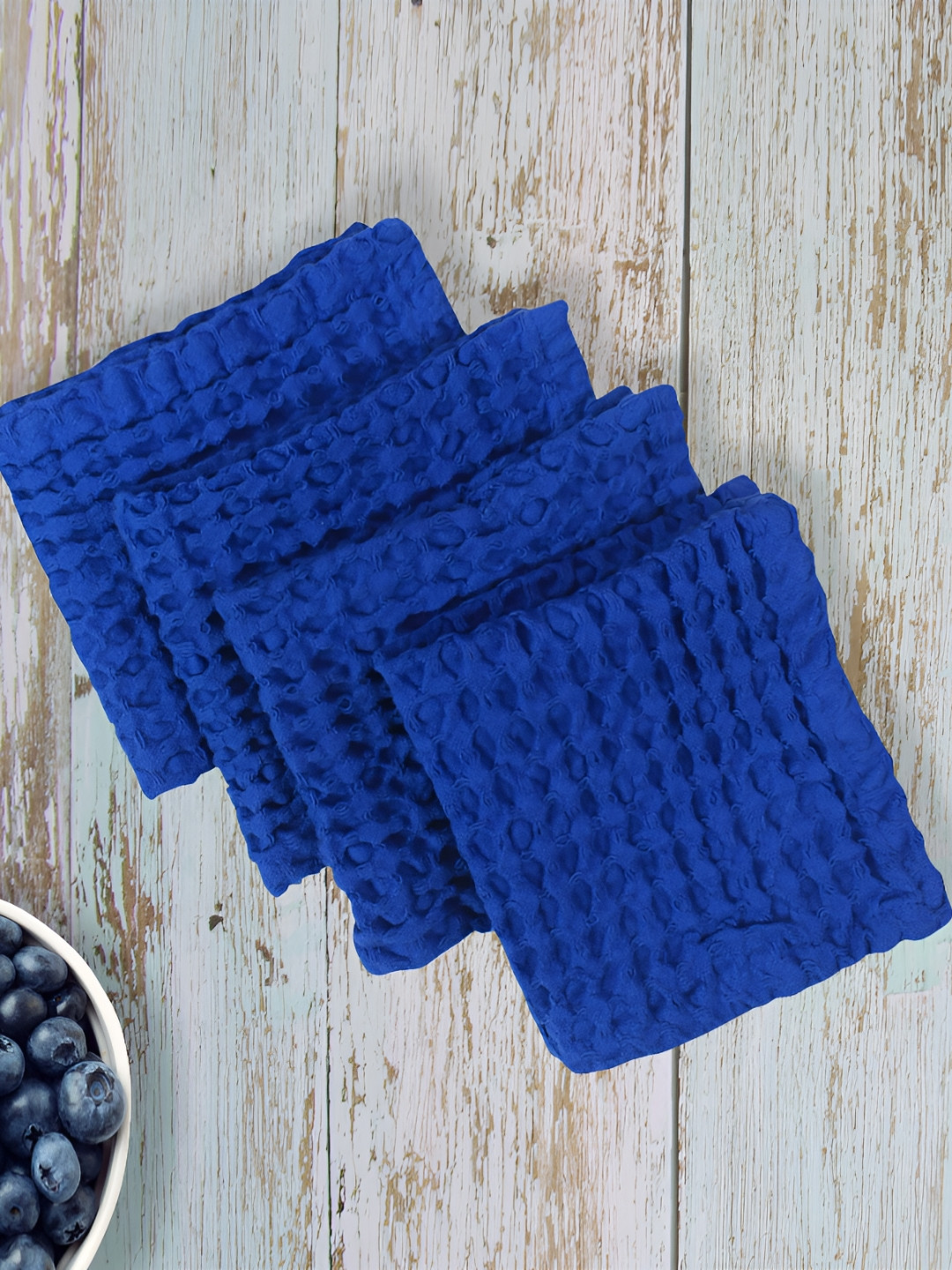 Cotton Candy Blue 4 Pieces Cotton Table Napkins