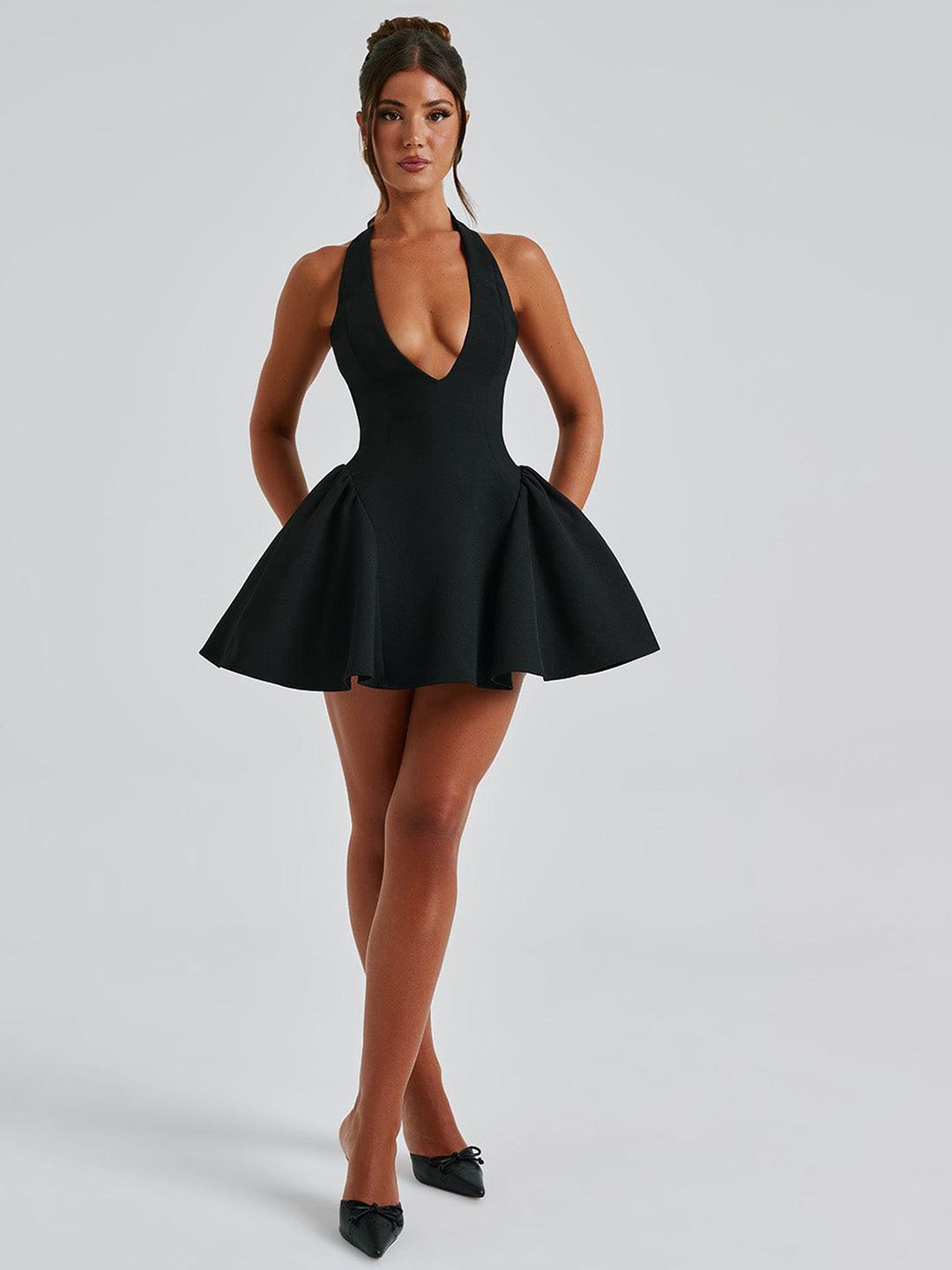 JC Mode Women 1 Solid Mini Dress