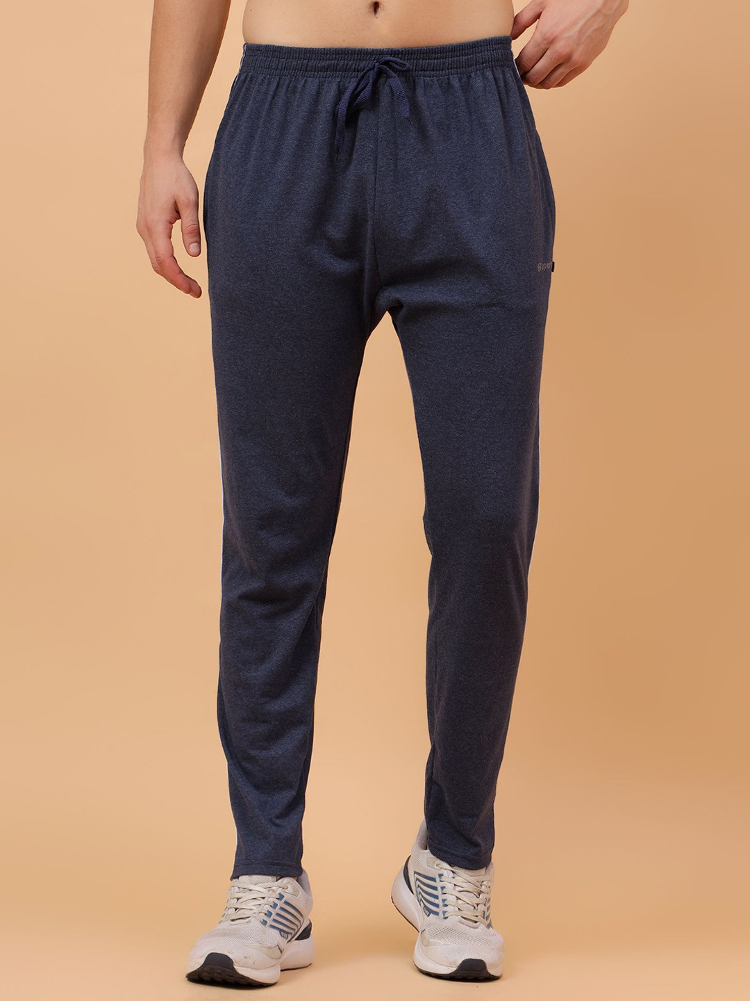 TrybeX Men Cotton Mid-Rise Track Pants