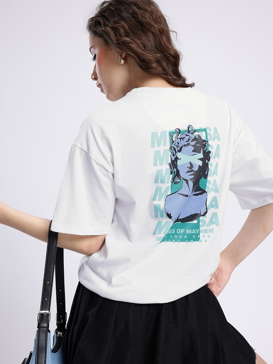 glitchez Street Chic Printed Oversized T-shirt
