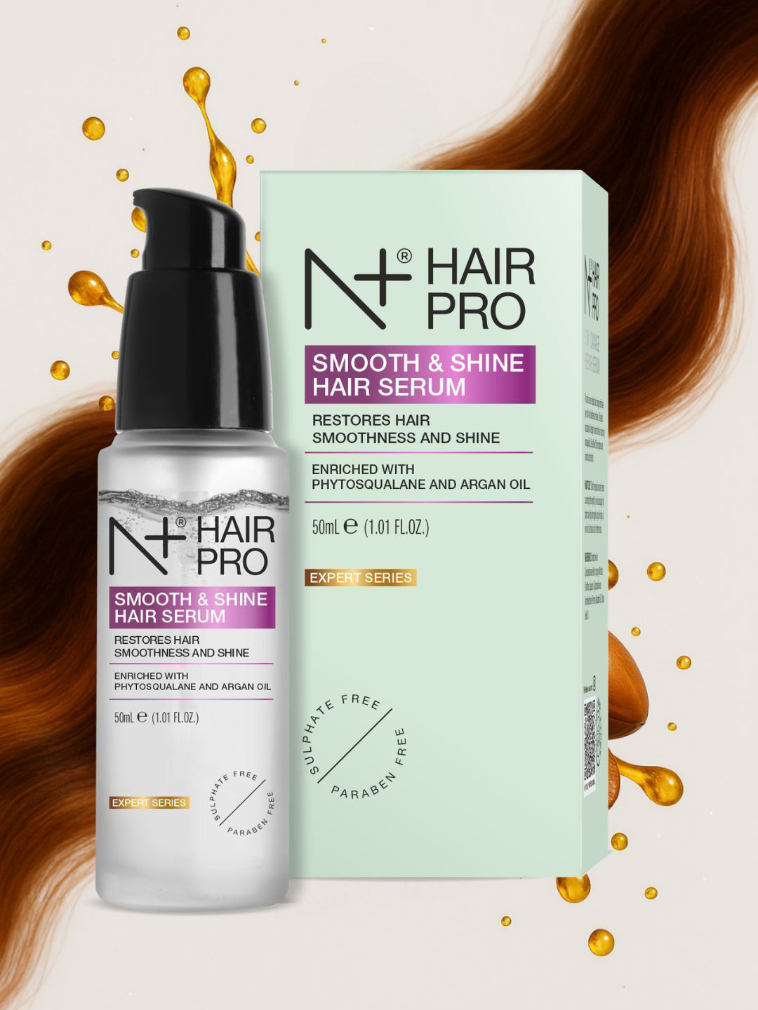 N Plus Professional Smooth & Shine Hair Serum - 50 ml