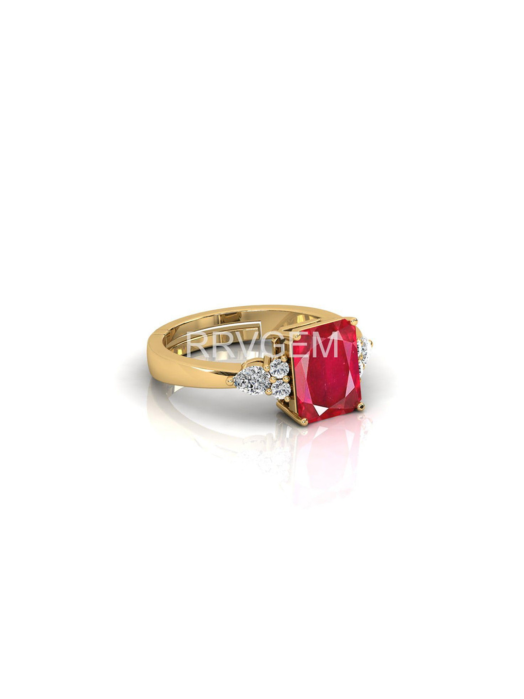 RRVGEM 6.00 Ratti Ruby Studded Finger Ring