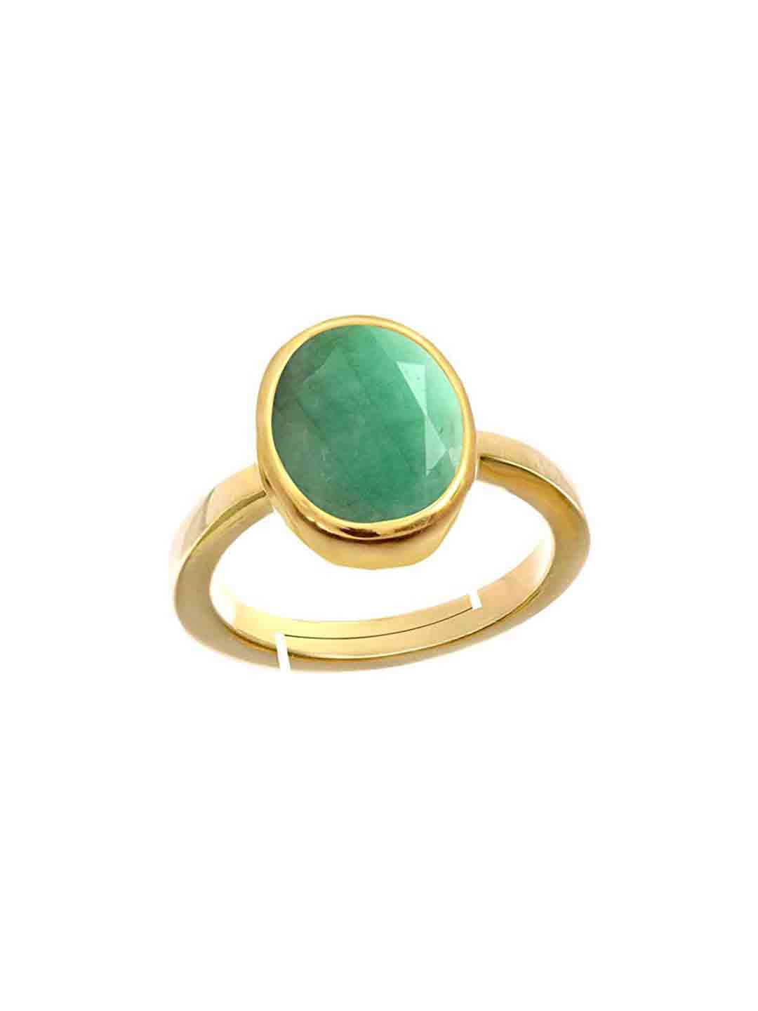 RRVGEM 7.00 KT Colombian Emerald Finger Ring