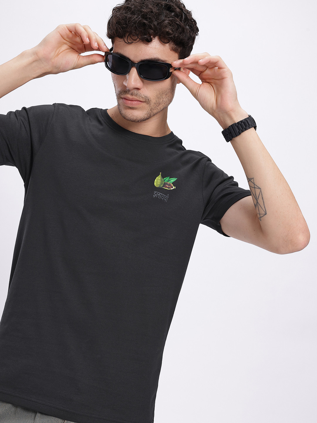 glitchez Graphics Print Regular Fit Pure Cotton T-shirt