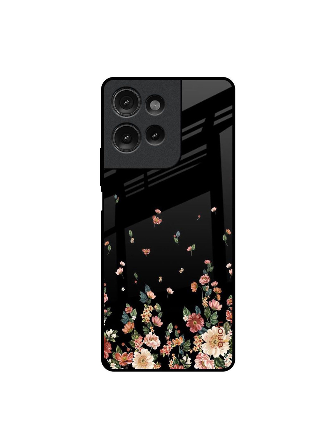 QRIOH Floating Floral Print Printed Motorola G75 5G Impact Resistant Back Case