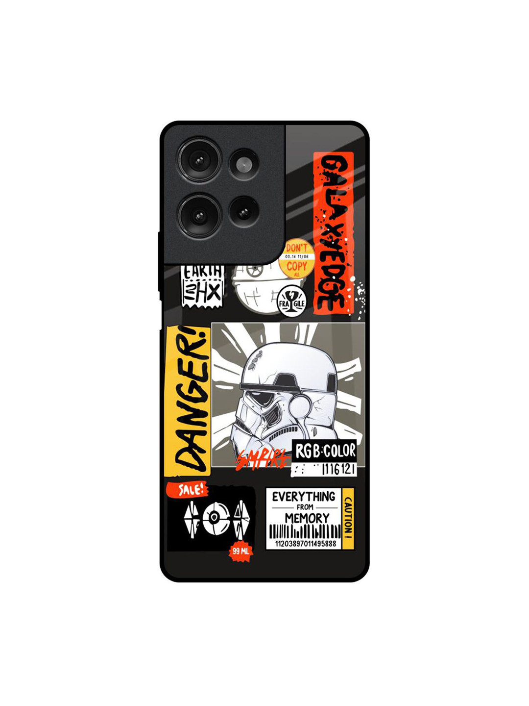 QRIOH Galaxy Edge Printed Motorola G75 5G Impact Resistant Back Case