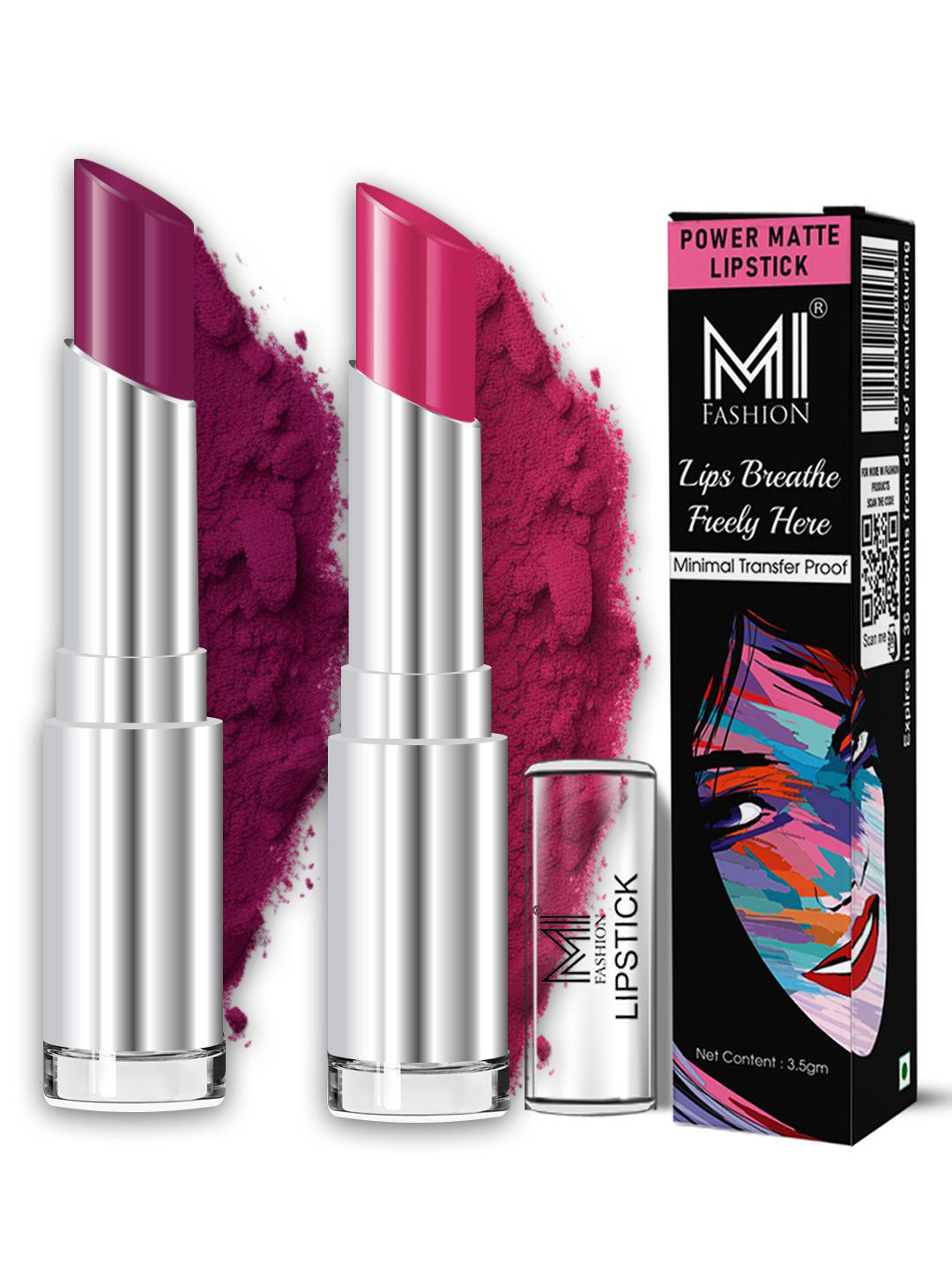 MI FASHION Ultra Matte Lip Color Transfer Proof Lightweight Wear Lipstick