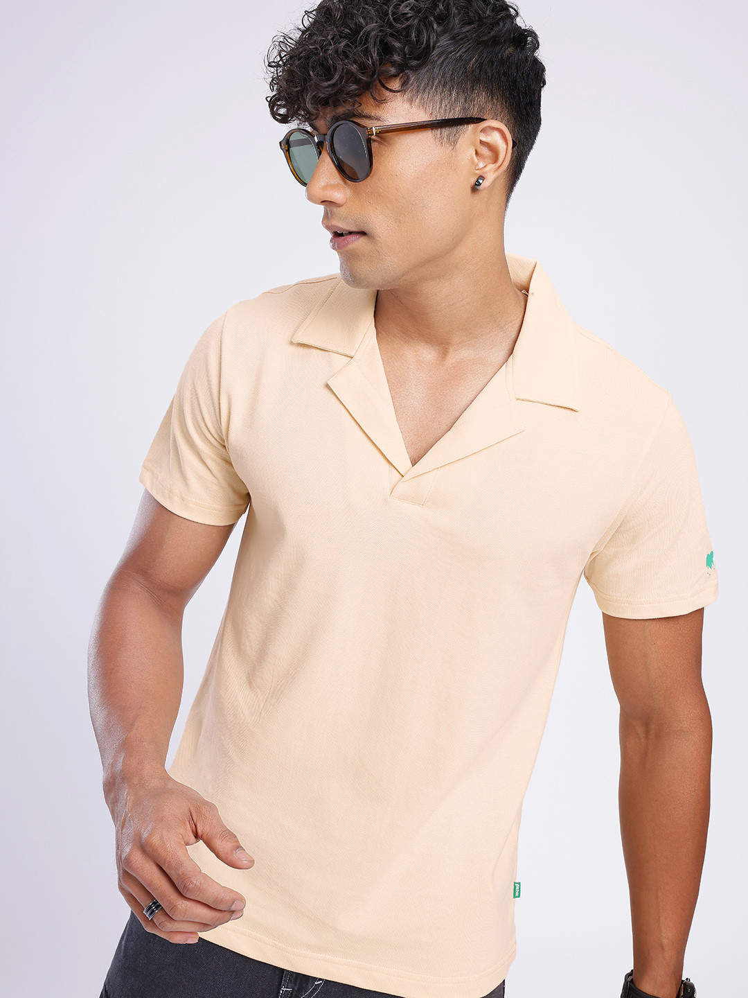 glitchez Polo Collar T-shirt
