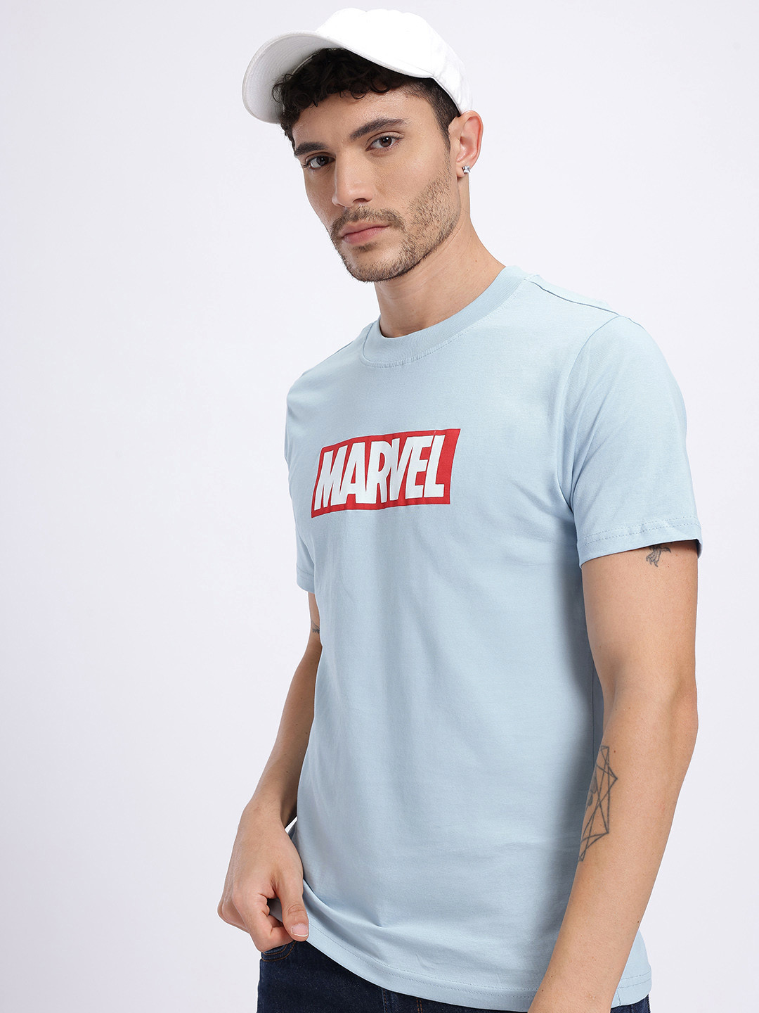 Marvel by Glitchez Marvel Print T-shirt