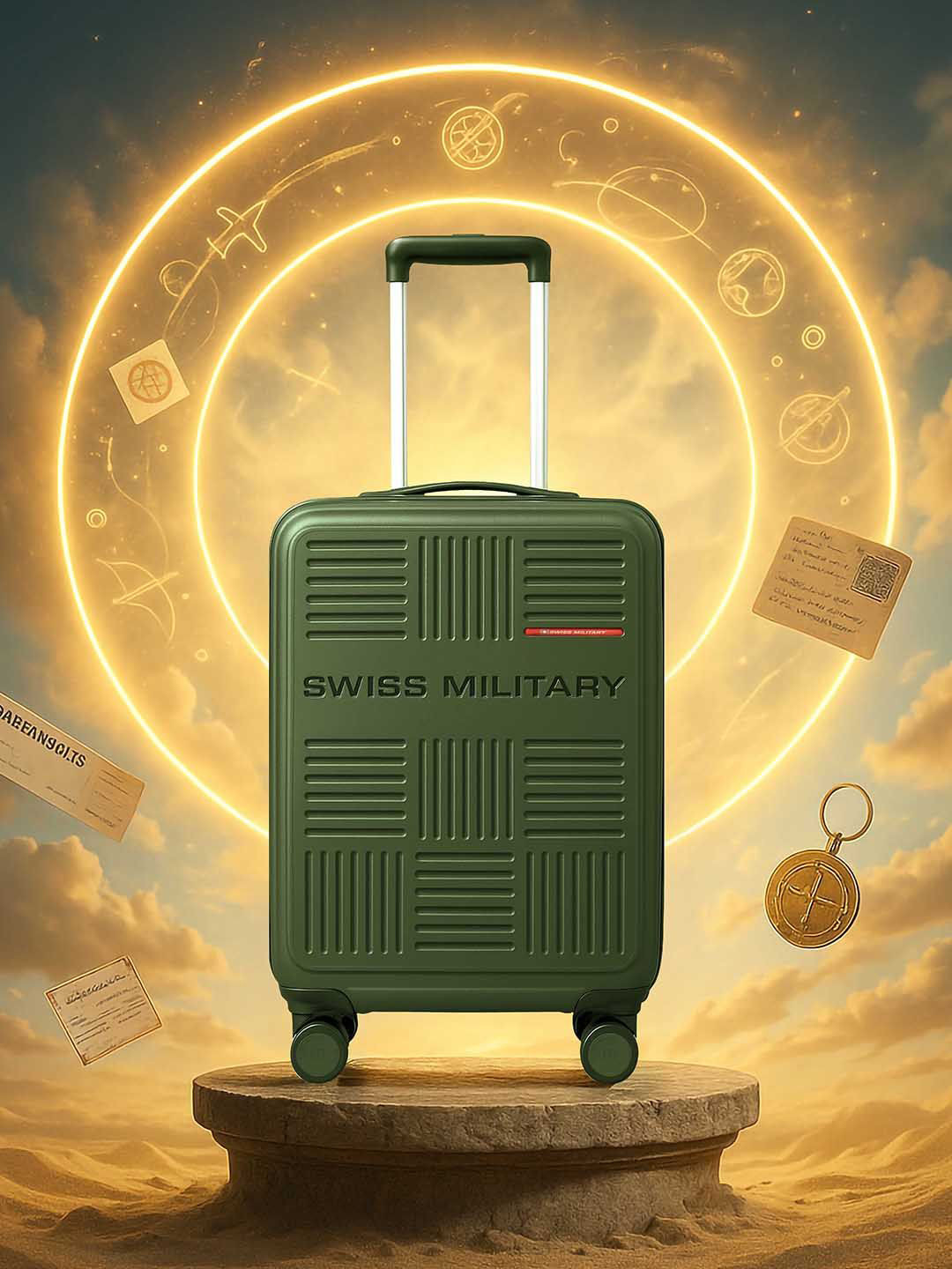 SWISS MILITARY Spectrakey Hard-Sided Cabin Trolley Bag